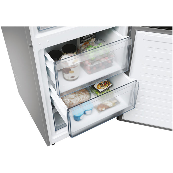 Refrigerator with bottom freezer CANDY ECN 2CQTEX 186 185.00 cm