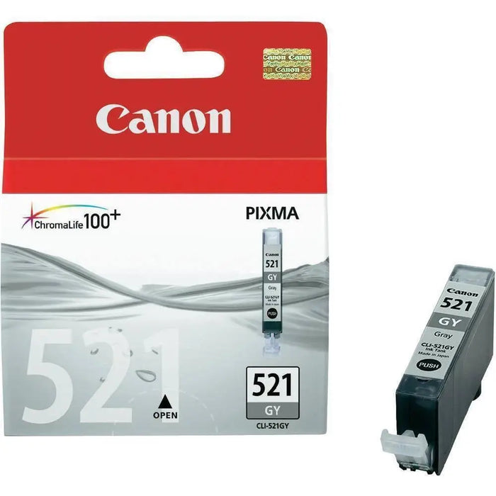 CANON 1LB CLI-521G ink cartridge grey standard capacity 9ml 1.370 pages 1-pack - Мастила и Мастилени
