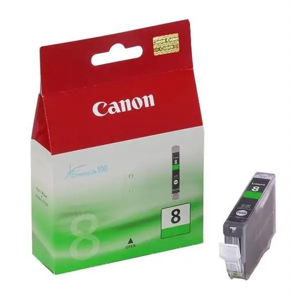 CANON 1LB CLI-8G ink cartridge green standard capacity 13ml 5.840 pages 1-pack - Мастила и Мастилени
