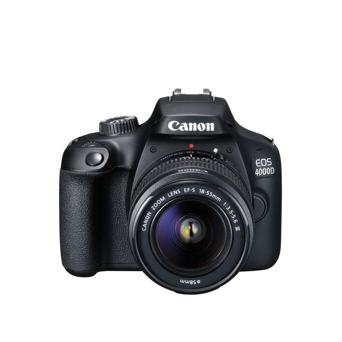 Canon EOS 4000D black + EF-s 18-55 mm DC III - Огледално-рефлексни Фотоапарати<<<CANON фото и видео