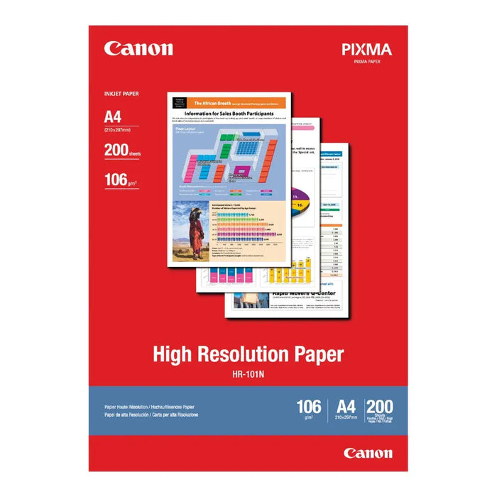 CANON HR-101 high resolution paper inkjet 110g/m2 A4 200 sheets 1-pack - Офис и Фото хартии<<<Консумативи