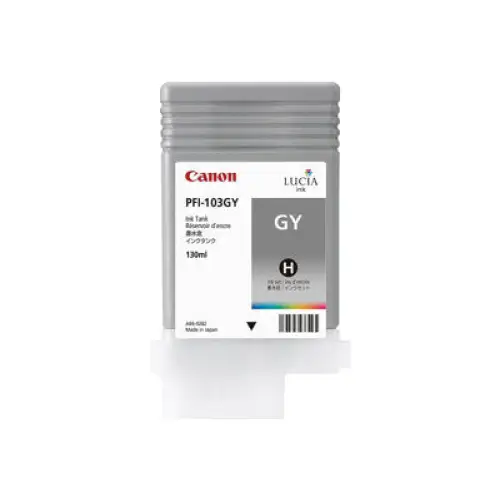 CANON PFI-103GY ink cartridge grey standard capacity 130ml 1-pack - LFP мастила и LFP мастилени глави<<<Консумативи