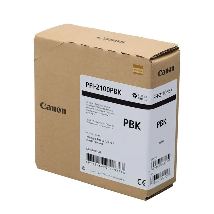 CANON PFI-2100 Photo Black - LFP мастила и LFP мастилени глави<<<Консумативи - голям формат принтер (LFP)<<<Печат