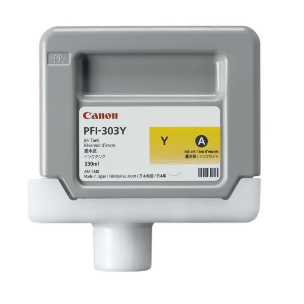 CANON PFI-303Y ink cartridge yellow standard capacity 330ml 1-pack - LFP мастила и LFP мастилени глави<<<Консумативи