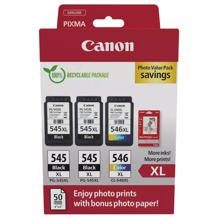 Canon PG-545XLx2/CL-546XL PVP - Консумативи за мастилоструйни принтери<<<CANON консумативи<<<CANON<<<PolyComp&&&Мастила