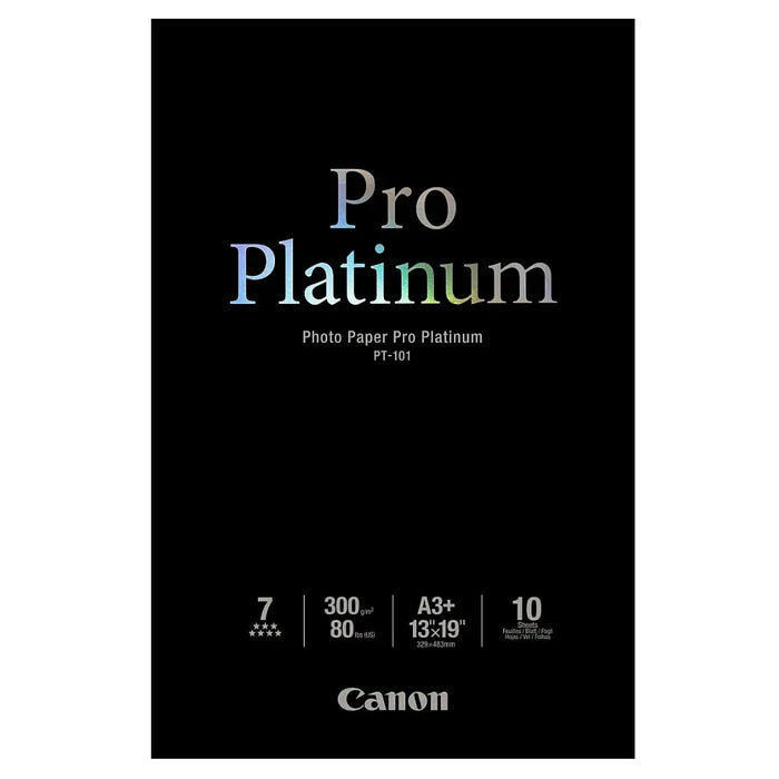 CANON PT-101 pro platinum photo paper 300g/m2 A3+ 10 sheets 1-pack - Офис и Фото хартии<<<Консумативи - Хартия<<<Печат