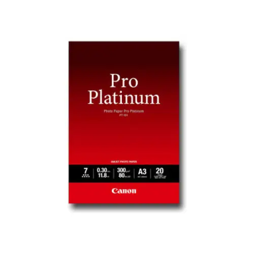 CANON PT-101 pro platinum photo paper 300g/m2 A3 20 sheets 1-pack - Офис и Фото хартии<<<Консумативи - Хартия<<<Печат