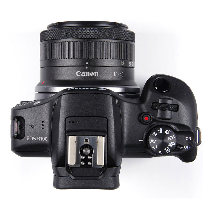 Mirrorless camera CANON EOS R100+RF-S18-45 TRAVEL KIT 24.1 MPx, WI-FI, MIRRORLESS