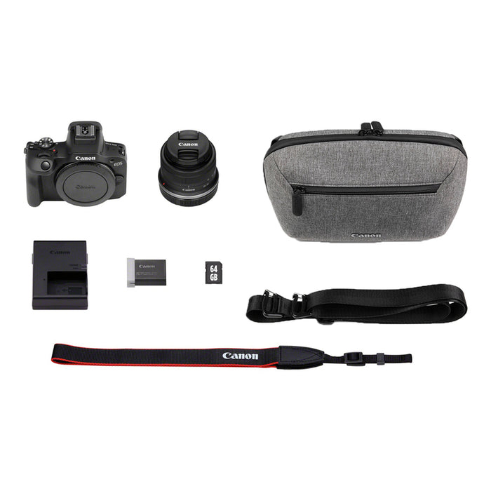Mirrorless camera CANON EOS R100+RF-S18-45 TRAVEL KIT 24.1 MPx, WI-FI, MIRRORLESS