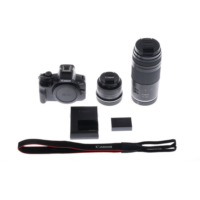 Mirrorless camera CANON EOS R50 BK+RF-S18-45+RF75-300 MIRRORLESS
