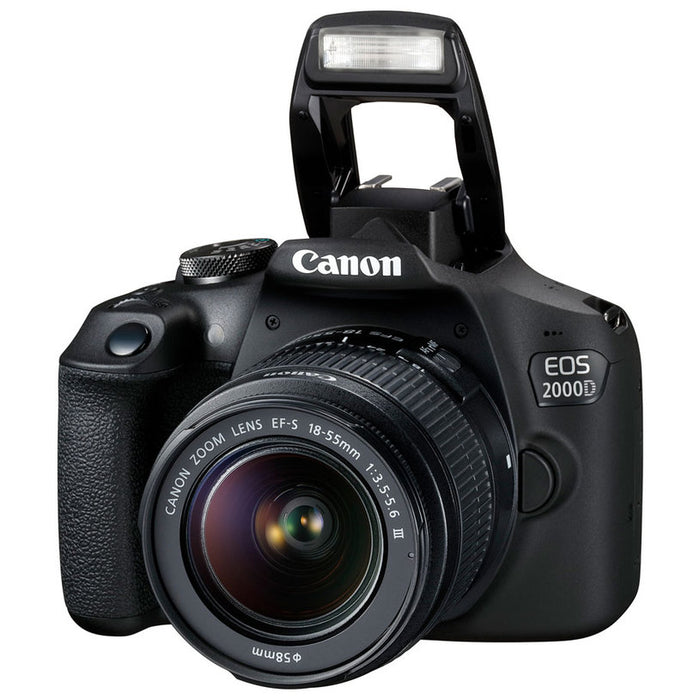 DSLR camera CANON EOS 2000D EF-S 18-55 III DC 24.1 MPx, WI-FI