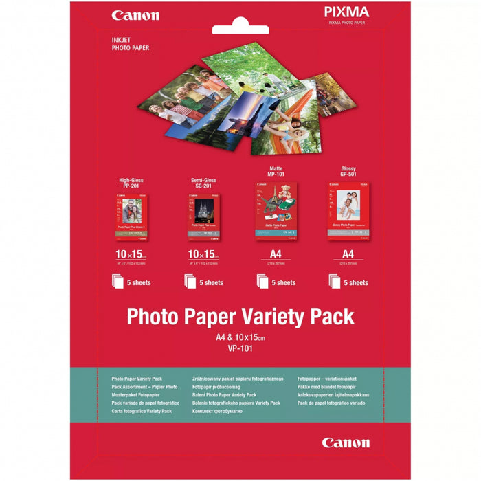 Photo paper CANON Photo Variety Pack VP-101