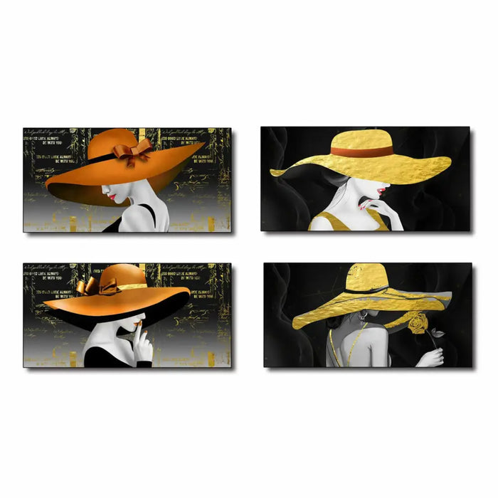 Canvas DKD Home Decor Canvas MDF Wood 100 x 2,5 x 50 cm - Декорация и Осветление<<<Дом Градина<<<BigBuy&&&Картини и