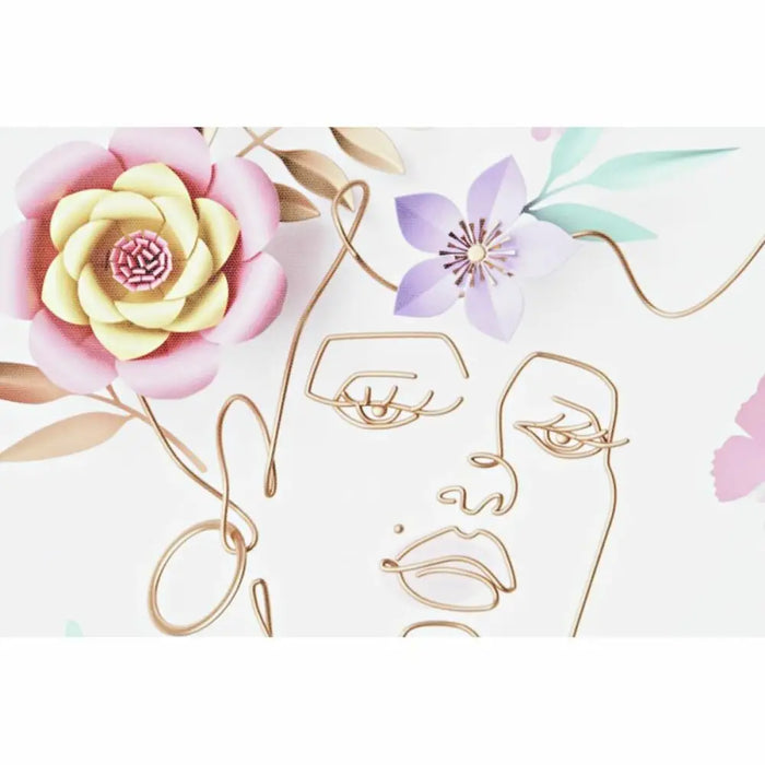 Canvas DKD Home Decor Canvas MDF Wood 40 x 1,8 x 40 cm - Декорация и Осветление<<<Дом Градина<<<BigBuy&&&Картини и