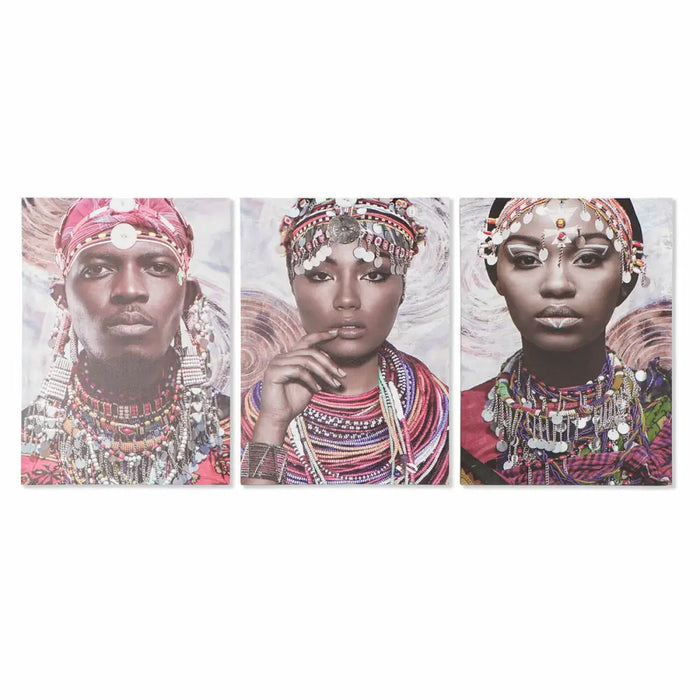 Canvas DKD Home Decor Canvas MDF Wood 50 x 1,8 x 70 cm - Декорация и Осветление<<<Дом Градина<<<BigBuy&&&Картини и