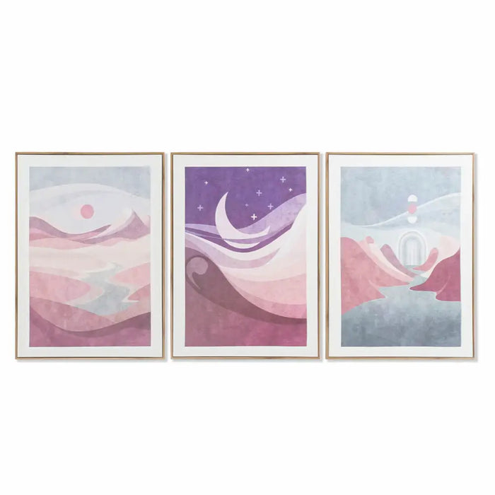 Canvas DKD Home Decor Canvas MDF Wood 50 x 3 x 70 cm - Декорация и Осветление<<<Дом Градина<<<BigBuy&&&Картини и