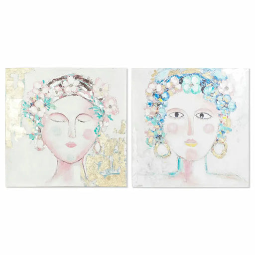 Canvas DKD Home Decor Pinewood Canvas 100 x 3,5 x 100 cm - Декорация и Осветление<<<Дом Градина<<<BigBuy&&&Картини и