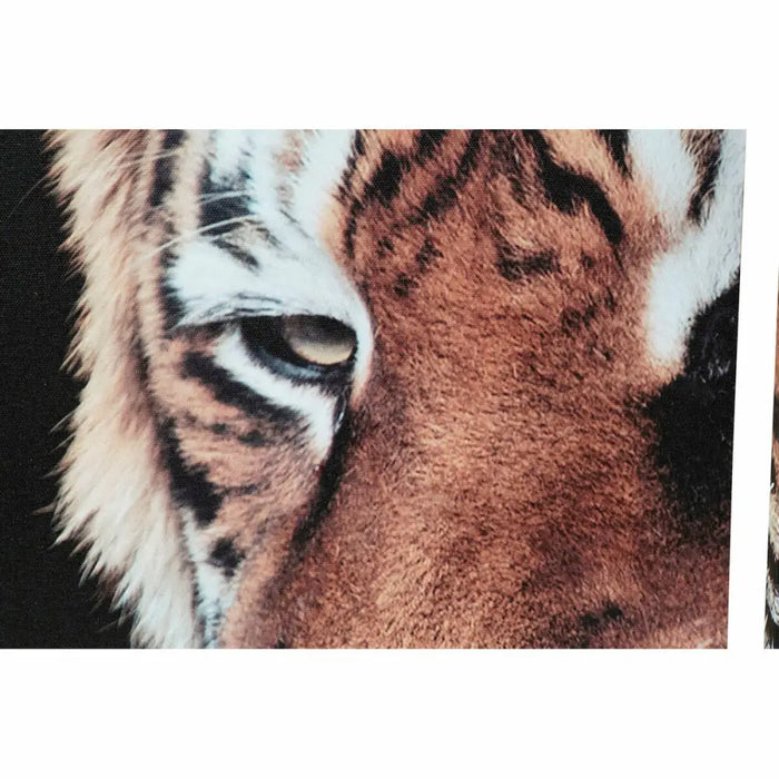 Canvas DKD Home Decor Pinewood Canvas 150 x 2 x 80 cm Tiger - Декорация и Осветление<<<Дом Градина<<<BigBuy&&&Картини и
