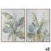 Canvas DKD Home Decor White Green Palms Tropical 100 x 4 x 140 cm (2 Units) - Декорация и Осветление<<<Дом