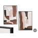 Canvas Gift Decor Brown Beige Abstract 50 x 3 x 70 cm (4 Units) - Декорация и Осветление<<<Дом