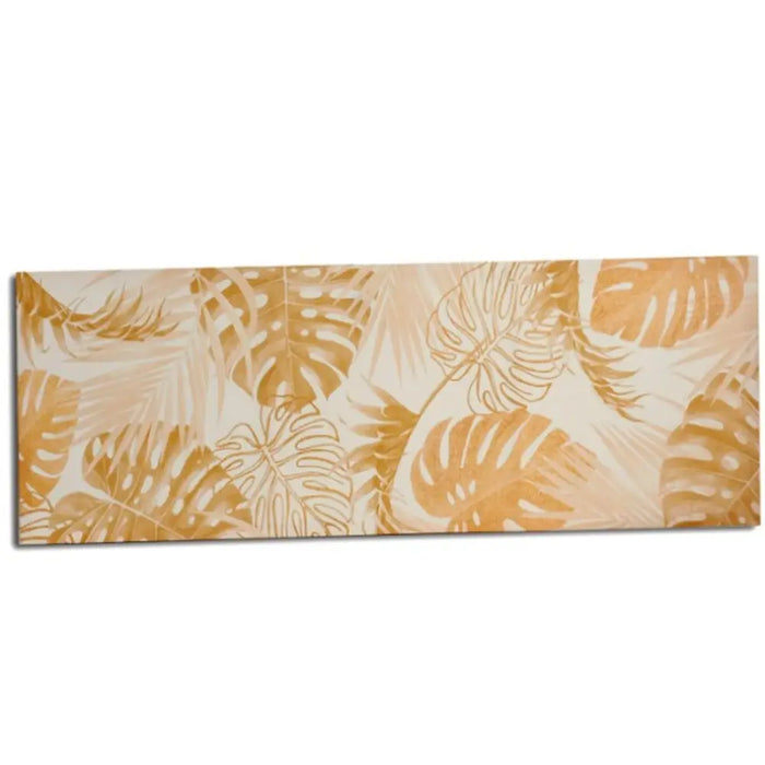 Canvas Gift Decor Golden Leaf of a plant 135 x 45 x 1,5 cm (6 Units) - Декорация и Осветление<<<Дом