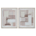 Canvas Home ESPRIT Beige Grey Abstract Modern 40 x 2,5 x 50 cm (2 Units) - Декорация и Осветление<<<Дом
