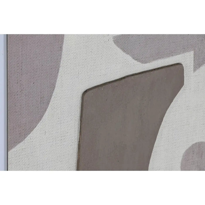 Canvas Home ESPRIT Beige Grey Abstract Modern 40 x 3 x 50 cm (2 Units) - Декорация и Осветление<<<Дом