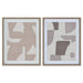 Canvas Home ESPRIT Beige Grey Abstract Modern 40 x 3 x 50 cm (2 Units) - Декорация и Осветление<<<Дом