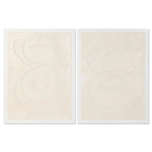 Canvas Home ESPRIT Beige Modern Scandinavian 90 x 3,5 x 120 cm (2 Units) - Декорация и Осветление<<<Дом