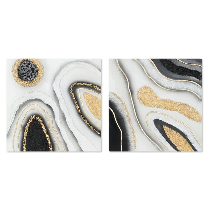 Canvas Home ESPRIT Canvas MDF Wood 80 x 3 x 80 cm - Декорация и Осветление<<<Дом Градина<<<BigBuy&&&Картини и