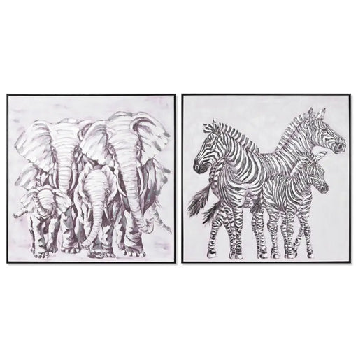 Canvas Home ESPRIT polystyrene Canvas 100 x 3,5 x 100 cm - Декорация и Осветление<<<Дом Градина<<<BigBuy&&&Картини и