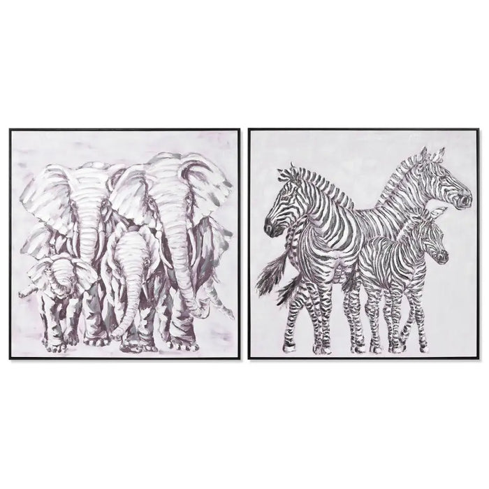 Canvas Home ESPRIT polystyrene Canvas 100 x 3,5 x 100 cm - Декорация и Осветление<<<Дом Градина<<<BigBuy&&&Картини и