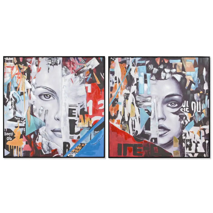 Canvas Home ESPRIT polystyrene Canvas 100 x 3,5 x 100 cm - Декорация и Осветление<<<Дом Градина<<<BigBuy&&&Картини и