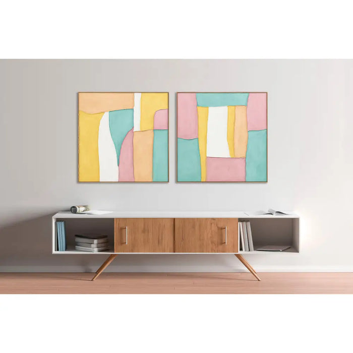 Canvas Home ESPRIT polystyrene Canvas 102 x 4,5 x 102 cm - Декорация и Осветление<<<Дом Градина<<<BigBuy&&&Картини и