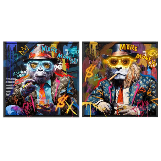 Canvas Home ESPRIT polystyrene Canvas 83 x 3,7 x 83 cm - Декорация и Осветление<<<Дом Градина<<<BigBuy&&&Картини и