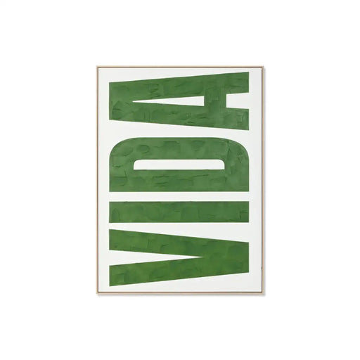 Canvas Home ESPRIT VIDA Green Beige Modern 103 x 4,5 x 143 cm - Картини и плакати<<<Декорация и Осветление<<<Дом