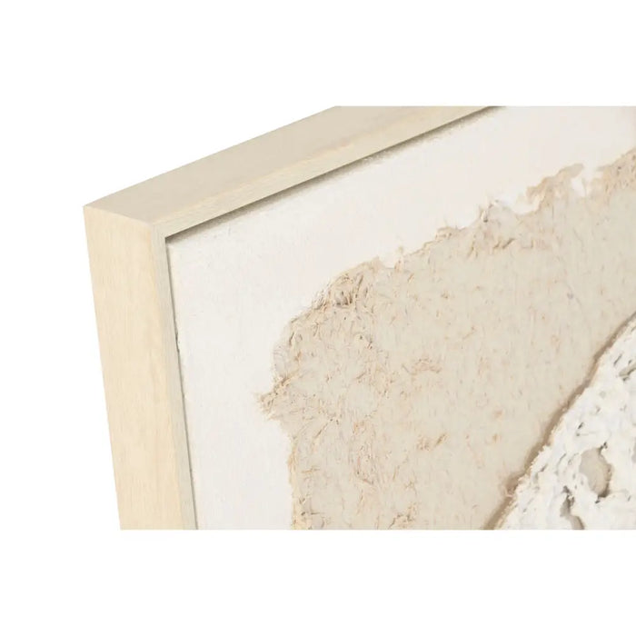 Canvas Home ESPRIT White Beige Leaf of a plant Cottage 62,5 X 3,5 X 62,5 CM (2 Units) - Декорация и Осветление<<<Дом