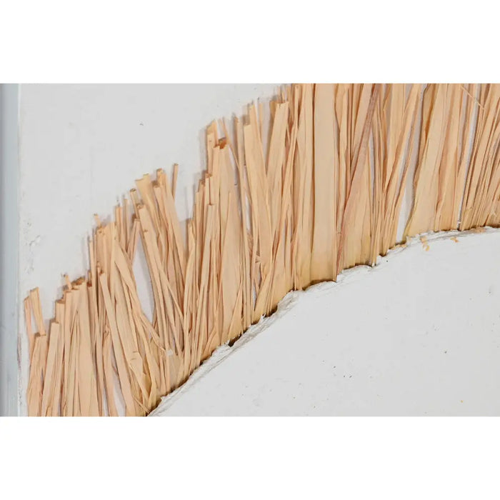 Canvas Home ESPRIT White Natural Boho 60 x 3 x 80 cm (2 Units) - Декорация и Осветление<<<Дом