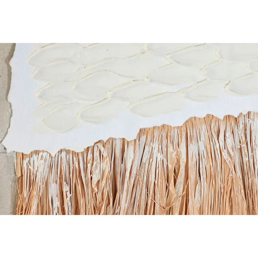 Canvas Home ESPRIT White Natural Boho 82 x 4,5 x 82 cm (2 Units) - Декорация и Осветление<<<Дом