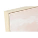 Canvas Home ESPRIT White Pink Moutain 80 x 3,5 x 80 cm (2 Units) - Декорация и Осветление<<<Дом