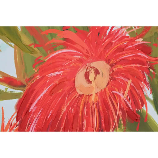 Canvas Home ESPRIT Yellow Blue Flowers Shabby Chic 100 x 4 x 100 cm (2 Units) - Декорация и Осветление<<<Дом