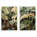 Canvas Home ESPRIT Yellow Green Terracotta Palms Tropical (2 Units) - Декорация и Осветление<<<Дом