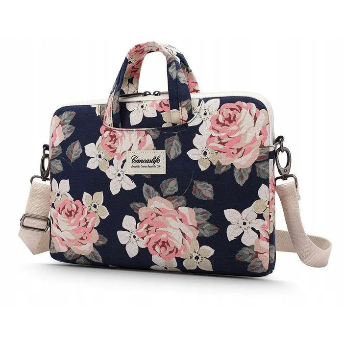 Canvaslife Briefcase Laptop Bag 15-16’’ - Navy Blue/Pink - Laptop bags<<<HurtelXML