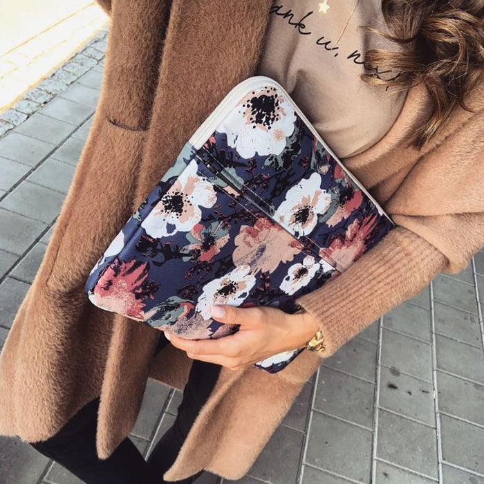 Canvaslife Sleeve for 15-16&#39;&#39; laptop - navy blue and pink