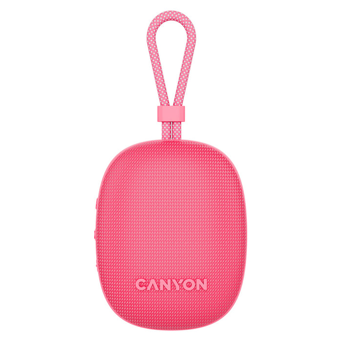Bluetooth speaker CANYON CNE-CBTSP12PK 4 W, BLUETOOTH, BATTERY UP TO 12 HOURS, PINK