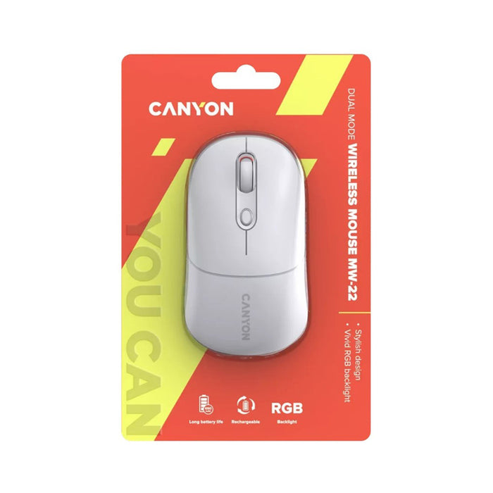 Mouse CANYON MW-22 CNS-CMSW22SW WHITE RGB