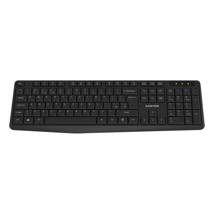 Keyboard CANYON CNE-CKEYW01-BG BLACK