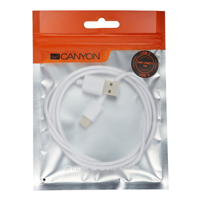 Cable CANYON CNE-USBC1W USB-USB C Type 1M