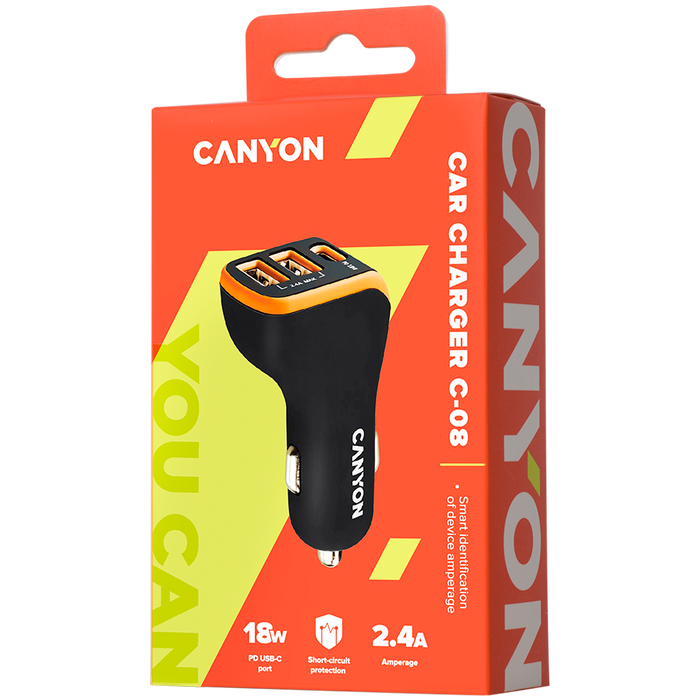 Car charger CANYON CNE-CCA08BO