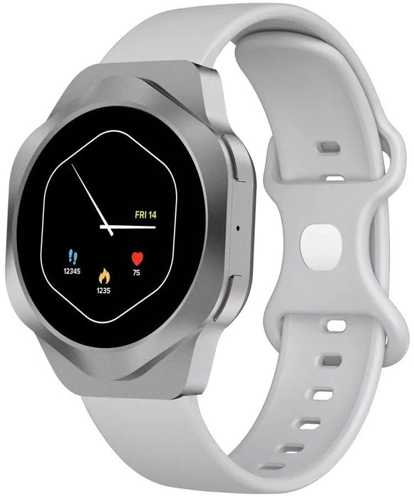Smart watch CANYON Hexagon CNS-SW88SS SILVER 45 MM, HEART MONITOR, SPO2